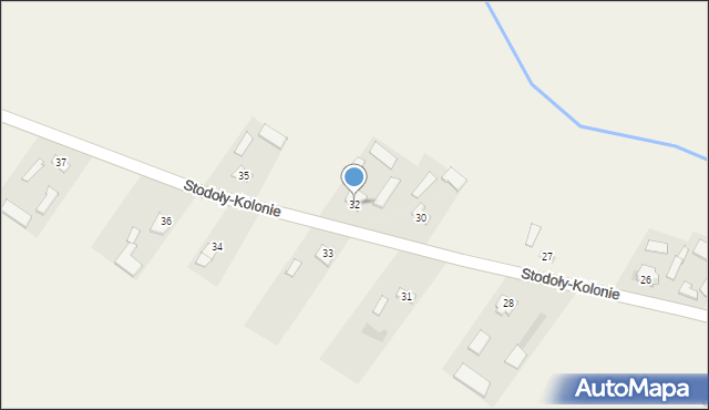 Stodoły-Kolonie, Stodoły-Kolonie, 32, mapa Stodoły-Kolonie