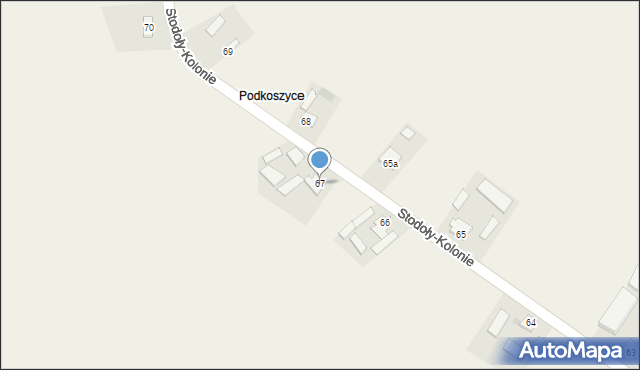 Stodoły-Kolonie, Stodoły-Kolonie, 67, mapa Stodoły-Kolonie