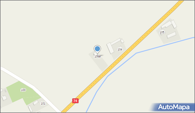 Stodoły-Wieś, Stodoły-Wieś, 104a, mapa Stodoły-Wieś