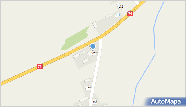 Stodoły-Wieś, Stodoły-Wieś, 106, mapa Stodoły-Wieś