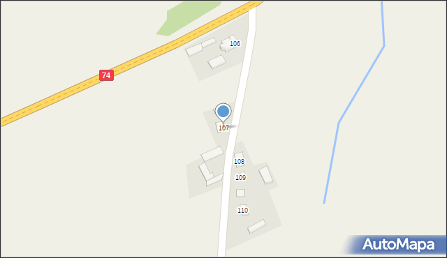 Stodoły-Wieś, Stodoły-Wieś, 107, mapa Stodoły-Wieś