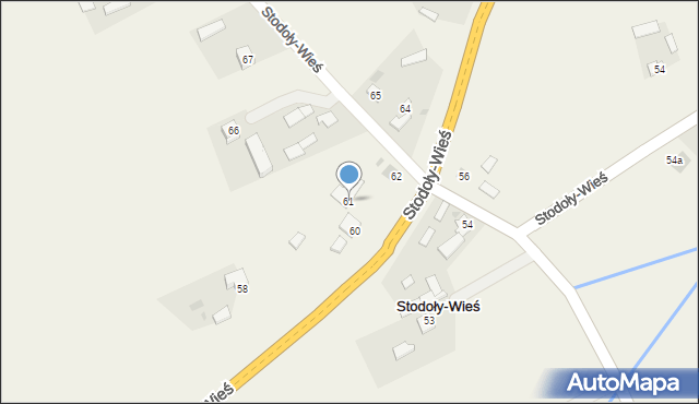 Stodoły-Wieś, Stodoły-Wieś, 61, mapa Stodoły-Wieś