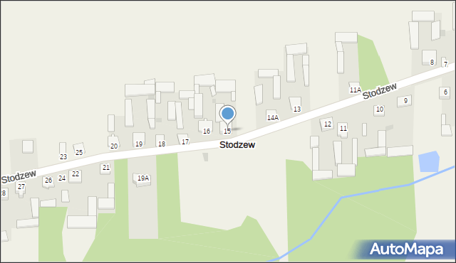 Stodzew, Stodzew, 15, mapa Stodzew