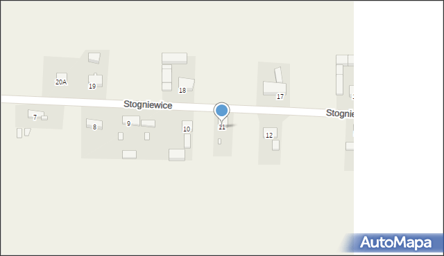 Stogniewice, Stogniewice, 11, mapa Stogniewice