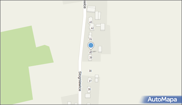 Stogniewice, Stogniewice, 40, mapa Stogniewice