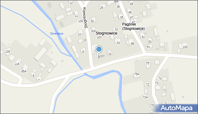 Stogniowice, Stogniowice, 32, mapa Stogniowice