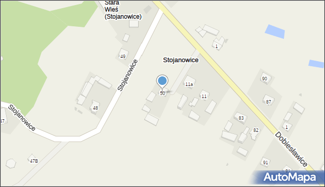 Stojanowice, Stojanowice, 50, mapa Stojanowice