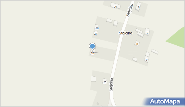 Stojcino, Stojcino, 26, mapa Stojcino