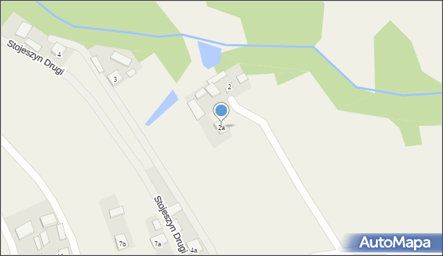 Stojeszyn Drugi, Stojeszyn Drugi, 2a, mapa Stojeszyn Drugi
