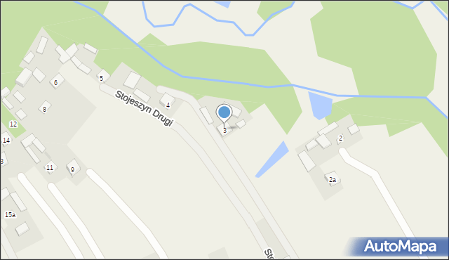 Stojeszyn Drugi, Stojeszyn Drugi, 3, mapa Stojeszyn Drugi