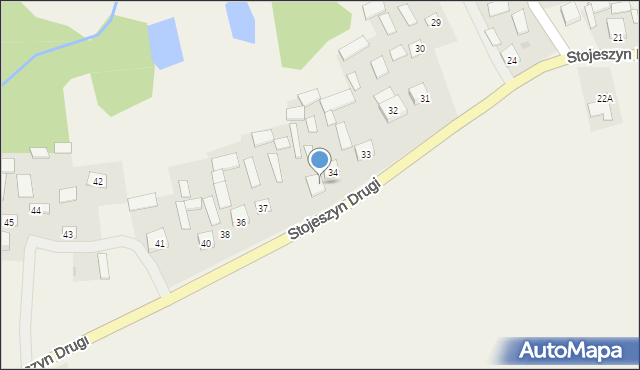 Stojeszyn Drugi, Stojeszyn Drugi, 35, mapa Stojeszyn Drugi