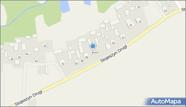 Stojeszyn Drugi, Stojeszyn Drugi, 37, mapa Stojeszyn Drugi