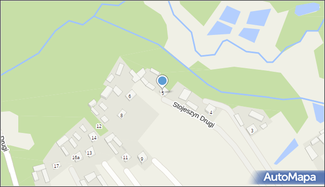 Stojeszyn Drugi, Stojeszyn Drugi, 5, mapa Stojeszyn Drugi