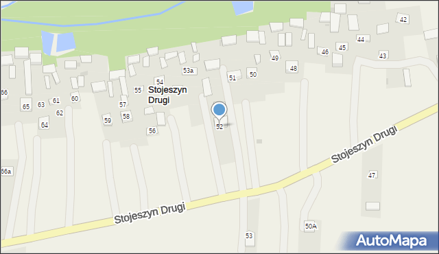 Stojeszyn Drugi, Stojeszyn Drugi, 52, mapa Stojeszyn Drugi