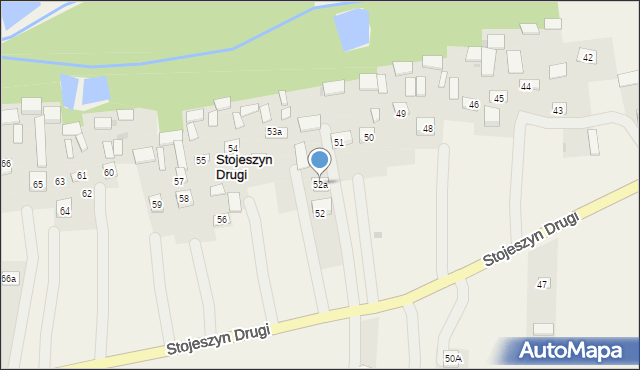 Stojeszyn Drugi, Stojeszyn Drugi, 52a, mapa Stojeszyn Drugi