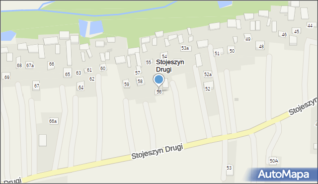 Stojeszyn Drugi, Stojeszyn Drugi, 56, mapa Stojeszyn Drugi