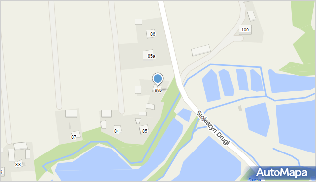 Stojeszyn Drugi, Stojeszyn Drugi, 85b, mapa Stojeszyn Drugi