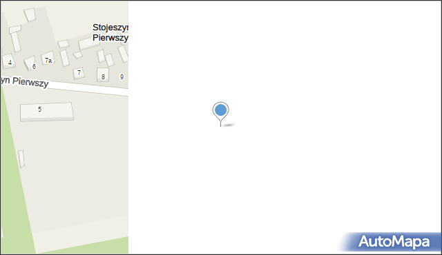 Stojeszyn Pierwszy, Stojeszyn Pierwszy, 11a, mapa Stojeszyn Pierwszy