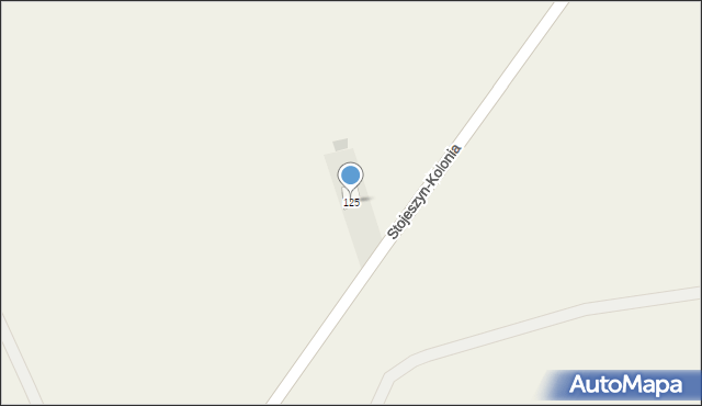 Stojeszyn Pierwszy, Stojeszyn Pierwszy, 125, mapa Stojeszyn Pierwszy