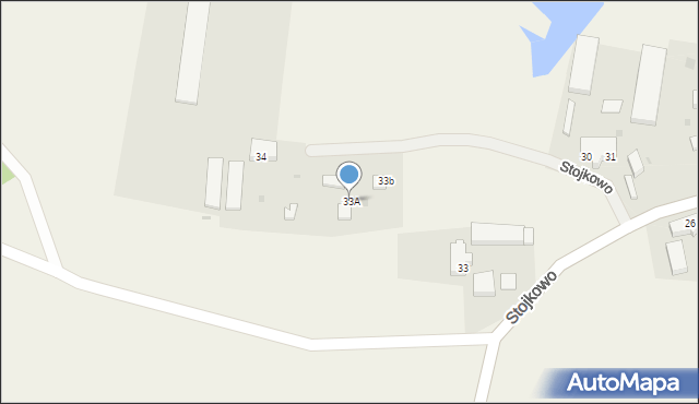 Stojkowo, Stojkowo, 33A, mapa Stojkowo