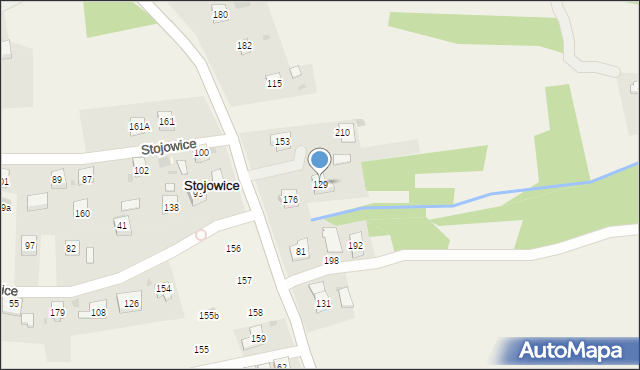 Stojowice, Stojowice, 129, mapa Stojowice