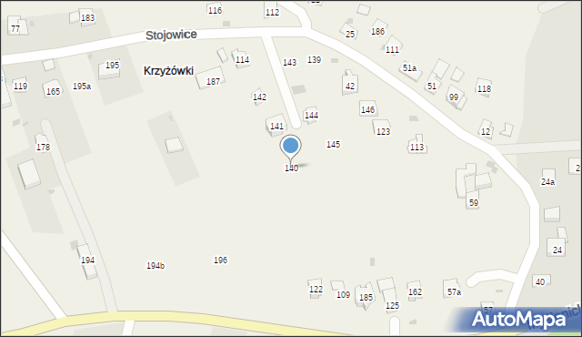 Stojowice, Stojowice, 140, mapa Stojowice