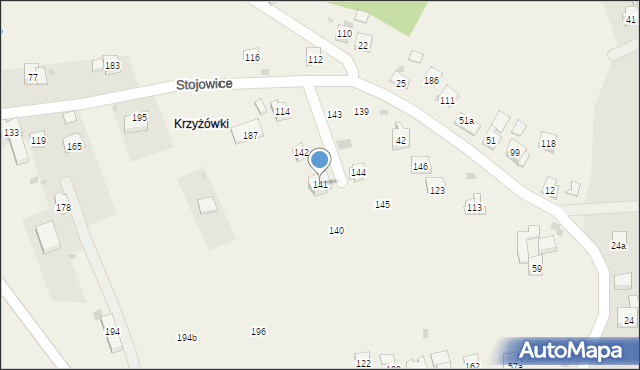 Stojowice, Stojowice, 141, mapa Stojowice