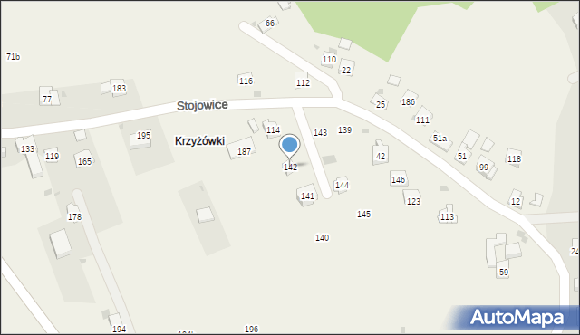 Stojowice, Stojowice, 142, mapa Stojowice