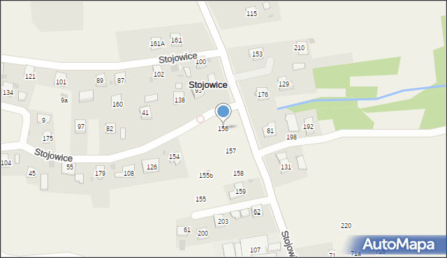 Stojowice, Stojowice, 156, mapa Stojowice