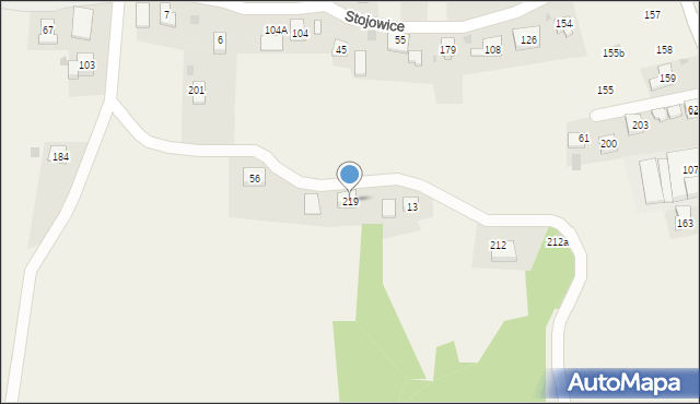 Stojowice, Stojowice, 219, mapa Stojowice