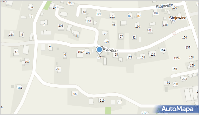 Stojowice, Stojowice, 45, mapa Stojowice