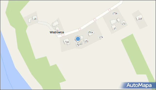 Stojowice, Stojowice, 74, mapa Stojowice