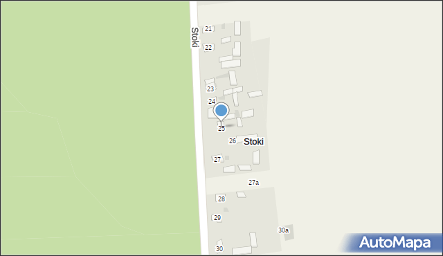 Stoki, Stoki, 25, mapa Stoki
