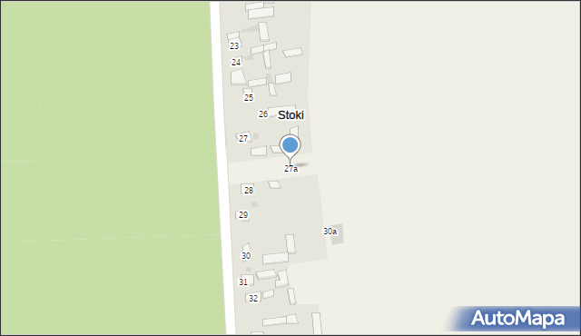 Stoki, Stoki, 27a, mapa Stoki