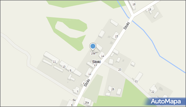 Stoki, Stoki, 14a, mapa Stoki