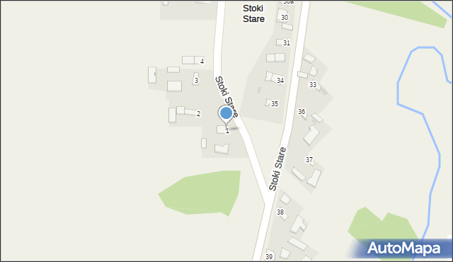 Stoki Stare, Stoki Stare, 1, mapa Stoki Stare