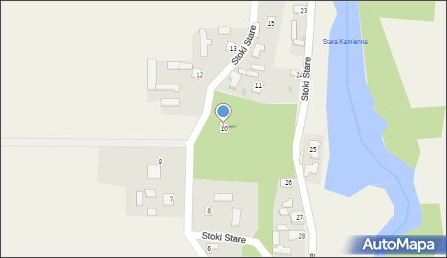 Stoki Stare, Stoki Stare, 10, mapa Stoki Stare