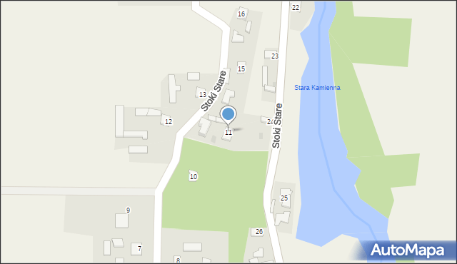 Stoki Stare, Stoki Stare, 11, mapa Stoki Stare