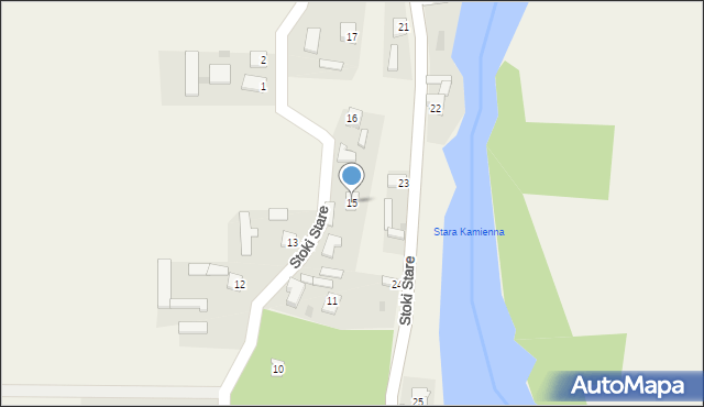 Stoki Stare, Stoki Stare, 15, mapa Stoki Stare