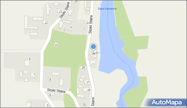 Stoki Stare, Stoki Stare, 25, mapa Stoki Stare