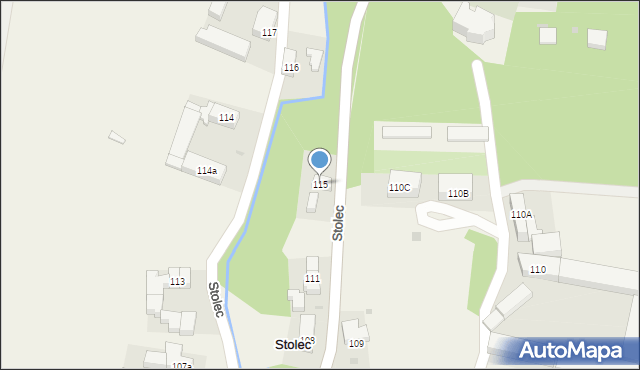 Stolec, Stolec, 115, mapa Stolec