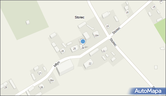 Stolec, Stolec, 24, mapa Stolec