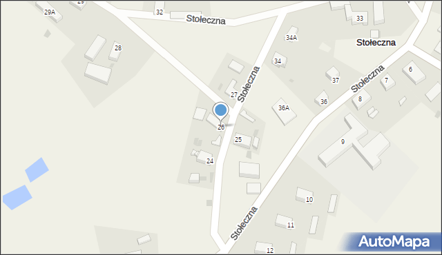 Stołeczna, Stołeczna, 26, mapa Stołeczna