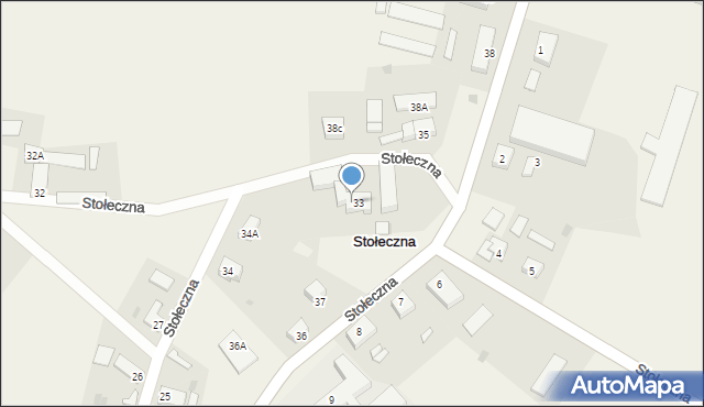 Stołeczna, Stołeczna, 33A, mapa Stołeczna