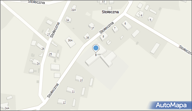 Stołeczna, Stołeczna, 9, mapa Stołeczna