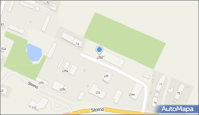 Stolno, Stolno, 105a, mapa Stolno