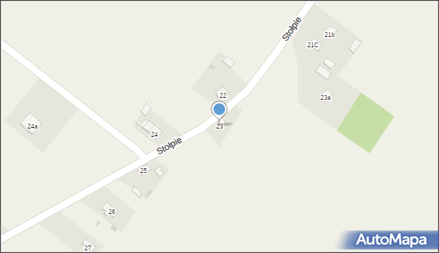 Stołpie, Stołpie, 23, mapa Stołpie
