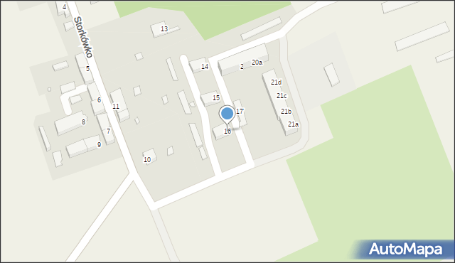 Storkówko, Storkówko, 16, mapa Storkówko