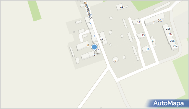 Storkówko, Storkówko, 9, mapa Storkówko
