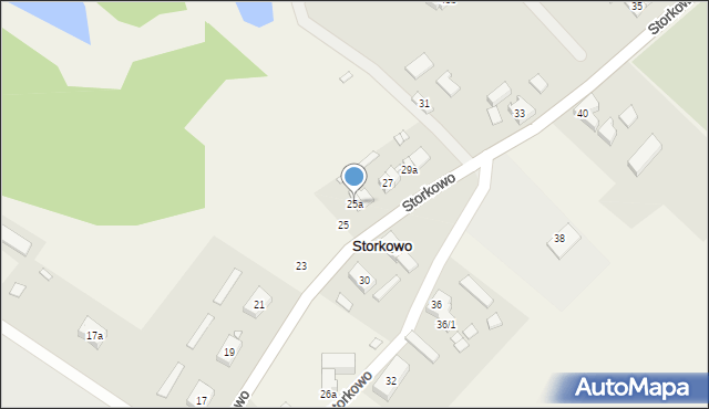 Storkowo, Storkowo, 25a, mapa Storkowo